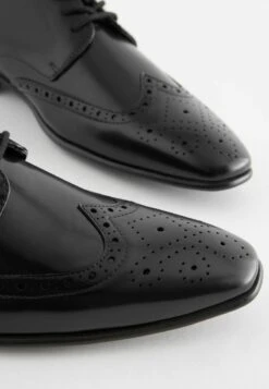 Next HIGH SHINE BROGUES - Business-Schnürer - Black -Next d64bd55d76cb4a34920316c5e78e4402