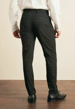 Next CHECK - Chino - Black -Next d777459dca4b4a07b48239bd9c690e99