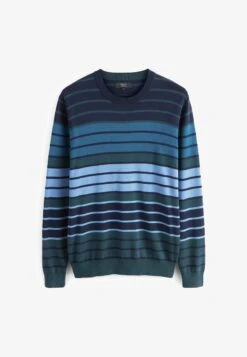 Next Strickpullover - Grey Navy Stripe Colourblock -Next d7aeb2fa12c54585b755314516e2aca9