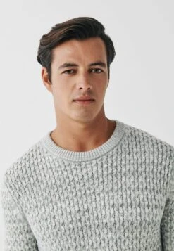 Next HELIX CREW NECK - Strickpullover - Grey -Next d82e6c7afd604cea97c88efa5c0d6333