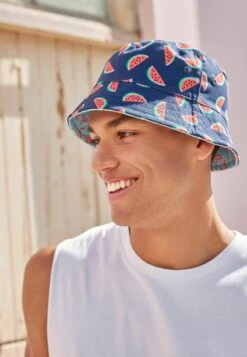 Next REVERSIBLE BUCKET - Hut - Blue/flamingo/watermelon -Next dd1922e414a2494dae3dd283cf062ee5 1