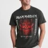 Next T-Shirt Print - Iron Maiden Grey Acid Wash -Next ddce3e71ef4b40309ca9642a86fabe58