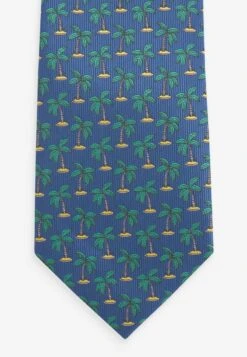 Next PATTERN REGULAR - Krawatte - Blue Palm Tree -Next e2f99cd36e114f5684ee79f47df45c76