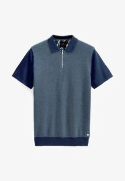 Next TEXTURED ZIP STANDARD - Poloshirt - Navy Blue 11 Next TEXTURED ZIP STANDARD - Poloshirt - Navy Blue -Next e64f489f90864fd4932a45c15fca853e