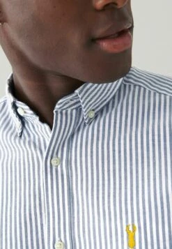 Next STRIPE ROLL SLEEVE - Hemd - Blue -Next e7523dfd09d2456ead9e8f2762f2c271
