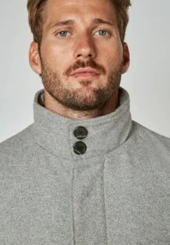 Next SIGNATURE ITALIAN RICH WITH REMOVABLE GILE - Klassischer Mantel - Light Grey -Next e910487fdae449d8985d3e7915d91b0d