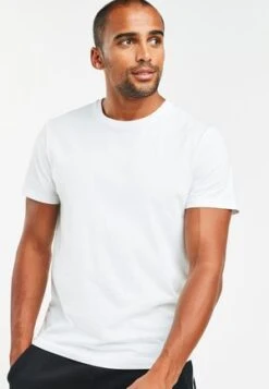 Next 5 PACK - T-Shirt Basic - White -Next ea8aea9c5ef442a8a030f729c1683018