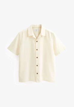 Next TEXTURED SHORT SLEEVE WITH REVERE COLLAR - Hemd - White 11 Next TEXTURED SHORT SLEEVE WITH REVERE COLLAR - Hemd - White -Next eadba6593523498c9d51713e48060a71 1