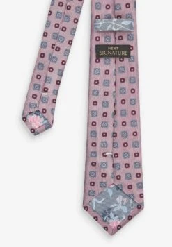 Next SIGNATURE - Krawatte - Pink Medallion -Next ebe4903676294a74a8178f3af61f1382