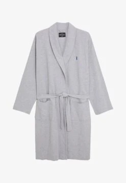 Next LIGHTWEIGHT WAFFLE - Bademantel - Blue -Next efcda8f2a0a64b99a73eba8447a73a41