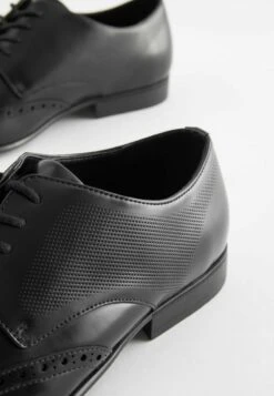 Next HIGH SHINE BROGUES - Business-Schnürer - Black -Next f3047650b6b44f198404dfb9f7ab1248