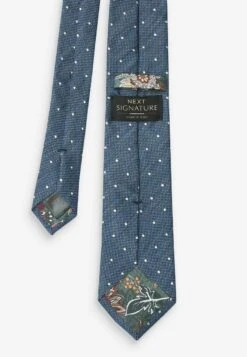 Next SIGNATURE MADE IN ITALY - Krawatte - Blue Polka Dot -Next f4122a33901e43bd9b336e46bcbe00ce