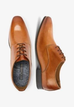 Next TAN DERBY SHOES - Business-Schnürer - Mottled Brown -Next f4e887b446fd4c9588d848be743d56a5