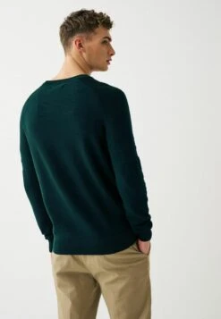 Next CREW NECK WITH ARM DETAIL - Strickpullover - Green -Next f5229cf5166e4f38a8f3ab19e415e0b1
