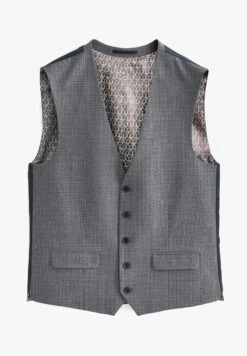 Next CHECK STANDARD - Anzugweste - Grey -Next f6d0f7e24c324df297eec4cdf5ef7893
