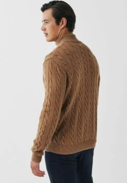 Next CHUNKY ZIP NECK - Strickpullover - Brown -Next f9379556da114e5f872ede87c5b2e035