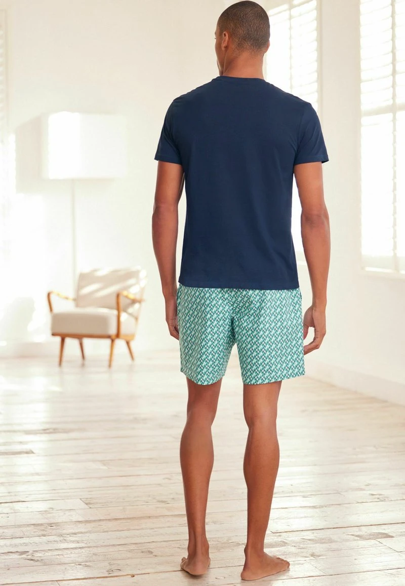 Next SET LIGHTWEIGHT STANDARD - Pyjama - Navy Blue Green Geo 7 Next SET LIGHTWEIGHT STANDARD - Pyjama - Navy Blue Green Geo – Bild 5