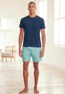 Next SET LIGHTWEIGHT STANDARD - Pyjama - Navy Blue Green Geo 10 Next SET LIGHTWEIGHT STANDARD - Pyjama - Navy Blue Green Geo -Next fb1c587c5efb48eeaee0ebe43492fa03