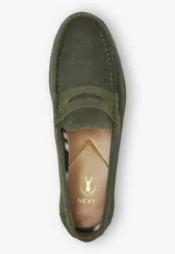 Next PENNY - Slipper - Khaki Green Suede -Next ff1a0f47f1f4426aa9bd5a9a058cce38