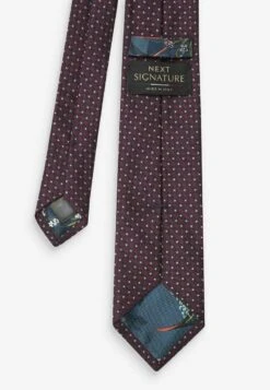 Next SIGNATURE MADE IN ITALY - Krawatte - Burgundy Red Geometric -Next ff349d31fad9435180509b3022d4c3db